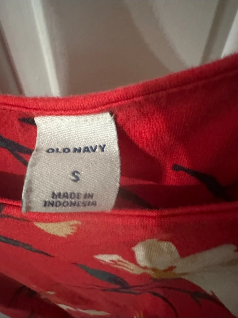 Old Navy Red Floral Tank Maxi Dress Scoop Neck. Size small. - Picture 9 of 11